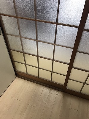 木製建具ガラス交換後